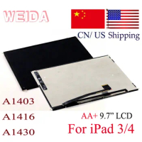 WEIDA LCD Replacement 9.7" For iPad 3 LCD A1403 A1416 A1430 Display Screen Panel Without Touch for iPad 4 A1460 A1459 A1458