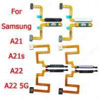 Finger Print Scanner Flex Cable For Samsung Galaxy A21 A21s A22 5G Touch Menu Fingerprint Sensor Replacement Spare Parts