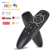 G10s Voice Remote Control Fly Wireless TV Air Mouse 2.4G Wireless with 6Gyroscope IR Mini for Smart TV PC Android TV Box HK1