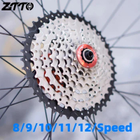 ZTTO Mountain Bike Cassette 8/9/10/11/12 Speed MTB Bicycle Sprocket K7 Freewheel 8S 9S 10S 11S 12S 40/42/46/50T/52T For HG Hub