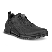 【ecco】BIOM 2.0 M 健步旋鈕鞋帶休閒運動鞋 男鞋(黑色 80087401001)