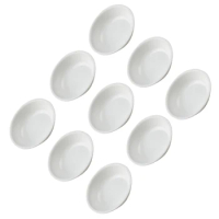 Sauce Plate Ound Bowl Painting Palette Seasoning Dish PP Plastic Spice Bowl Vinegar Bowl White For Stores For Canteens