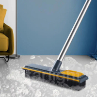 terlaris - starlight sikat lantai 2in1 alat sikat gagang toilet kamar mandi wiper pembersih lantai d