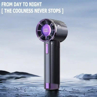 Timi3c Kipas Mini High Speed DS1003 Infinity dengan LED Display 100 Gear Kecepatan Tahan Bateri USB