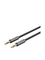 สายนำสัญญาณณเสียง AUX 3.5 มม. ขั้วต่อ ทอง 24k รุ่น AM-M2-05-BK สีดำ