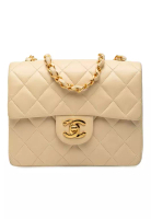 CHANEL 二手 Chanel 迷你方形經典小羊皮單翻蓋包
