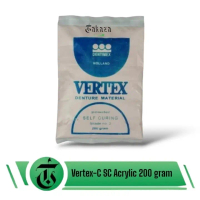Vertex Acrylic Self Curing Putih / Bubuk Aklirik Powder SC Shade no 7,