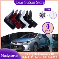 for Toyota Corolla E210 Altis Hybrid EU Sedan 2019~2023 Mudguards Fender Flares Mud Flap Splash Guard Cover Spoiler Accessories