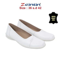 Sepatu Wanita Kulit Putih Sepatu Pantofel Perawat Wanita BJ BJ 2310 Putih 39