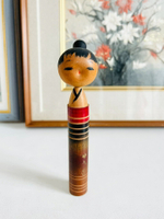 日本昭和 鄉土玩具 傳統女子木芥子木偶置物擺飾