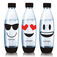 Sodastream 水滴型專用水瓶1L 3入(Emoji)