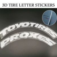 Tire Letter Stickers TOYO TIRES PROXES Car Wheel Sticker With Transfer Film Car Stickers Car Styling Wheel Stickers