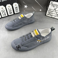 2025 summer spirit guy Korean version breathable ice silk cloth board shoes Internet celebrity same 