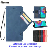 Unique Wallet Leather Case For LG Stylo 6 Card Slots Holder Bumper For LG Harmony 4 / Wing 5G / Q92 Shockproof Full Cover