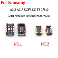 2Pcs New 8Pin FPC Battery Flex Clip Connector Plug For Samsung Galaxy A21S A217 S20FE G7810 G781 Note10 10X N970 N9700