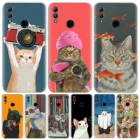 Cute Cartoon Lucky Cats For Huawei P Smart Z Y5 Y6 Y7 Y9S 2019 2021 Honor 10 Lite 50 Phone Case 8A Pro 8S 8X 9X 9 20 1020i Cover