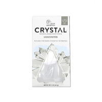 美國CRYSTAL-約24小時長效淨味礦物鹽身體除臭石-無香款140g/盒(晶燦綺肌消臭石,運動汗味體香石,腋下祛味體香膏)