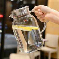 水壺玻璃杯泡茶杯涼白開水杯子家用大容量檸檬水瓶帶手柄耐熱防爆