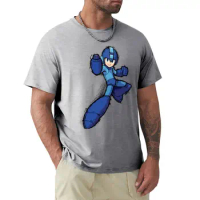 Megaman vintage inked T-shirt customizeds summer top plus sizes mens workout shirts