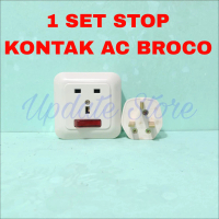 1 Set Stop Kontak AC Broco