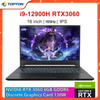 16 Inch Gaming Laptop 12th Gen Intel i9 12900H i7 NVIDIA RTX 3060 6G 165Hz IPS Windows 11 Notebook Gamer PC Computer WiFi6