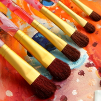馬利牌水粉顏料畫筆套裝初學者美術學生專用色彩顏料畫筆丙烯畫筆油畫筆混合動物毛狼毫畫筆手繪畫畫工具用品