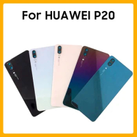 For huawei p20 back glass Rear Door Case For huawei p20 lite back glass Nova 3e Back cover Glass + Camera Lens cover p20 lite