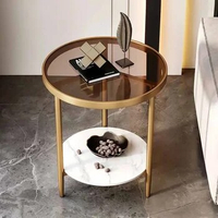 Gold Iron Side Table Metal Modern Luxury Books Mobile Coffee Tables Tray Industrial Mesa De Centro De Sala Home Furniture