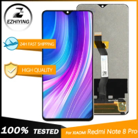 100% Original For Xiaomi RedMi Note 8 Pro Dispaly Touches Screen Replacement For XiaoMi Redmi Note 8 Pro 2015105 M1906G7I LCD