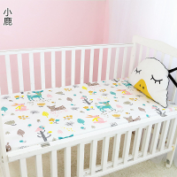 Newborn Baby Crib Fitted Sheet Breathable Boys Bed Mattress Cover Cartoon Infant Toddle Bedding Linen for Cot Size120*65cm