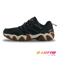 【LOTTO】男 REX 防水登山踏青鞋(黑-LT1AMO3580)