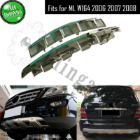Skid plate fits for M ercedes B enz ML350 W164 2006-2008 stainless steel protect plate front and rear bumper board