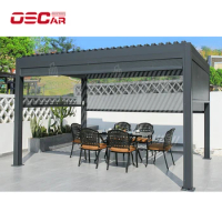 lianhong good service quality pergola gazebo outdoor aluminum pergola made in china outdoor spa gazebo OEM