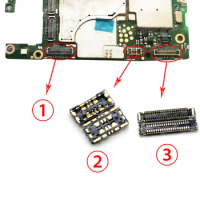 2pcs LCD FPC Plug Main Board PCB Connector mainboard flex connector USB board battery plug For Huawei P30 lite P30lite Nova4e