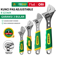 Diskon Produk Baru Kunci Pas Adjustable 6-12 Inch / Adjustable Wrench 15-30cm / Gagang Karet  / F11-
