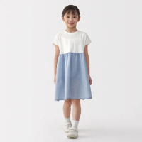 【MUJI 無印良品】兒童涼感套衫短袖洋裝(共2色)