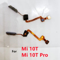 Original For Xiaomi Mi 10T Mi10T Pro Home Button Touch ID Fingerprint Sensor Flex Menu Buttons Scanner Connector Flex Cable
