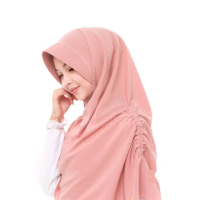 Jilbab Afra Arfa - Khansa Khimar Kerudung Jilbab Hijab Instant Serut berbahan Premium Crepe