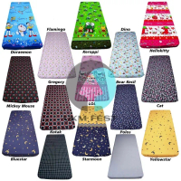 SPREI TERLARIS MOTIF KARAKTER GRATIS SARUNG BANTAL GULING NO2,NO3,NO4