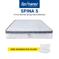SpinaRez Spina S Mattress Euro Top Foam Padding & Bonnell Spring Hybrid + Coconut Fiber Single/Queen