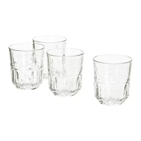 SÄLLSKAPLIG 杯子, 玻璃杯, 透明玻璃/具圖案
