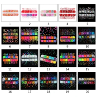 12 Grids/Box Nail Art Fluorescent Sequins Holographic Glitter Flakes Jewelry Epoxy DIY Resin Mold Filling Decor