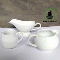 mug milk jug 250ml / teko keramik creamer / sugar pot /teko susu porselen/ teko saus tahan panas