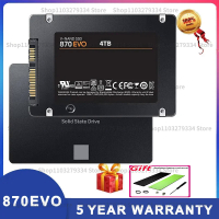 870 EVO SSD 1TB 2TB 4TB ภายใน Solid State Disk HDD Hard Drive SATA3 2.5นิ้วสำหรับแล็ปท็อปเดสก์ท็อป PS5 PC MLC ดิสโก้ Duro