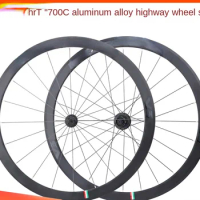 Road bike wheels, aluminum alloy 700C rim brake hub, 40mm high frame cutter rim, super run 4 bearings