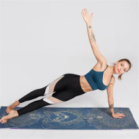 63*185cm Foldable Yoga Mat Cover Gym Indoor Polyester Printed Sweat Absorbing Yoga Blanket Gym Fitness Travel Outdoor Yoga Towel