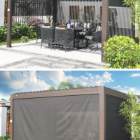 Outdoor electric gazebo outdoor automatic canopy patio garden sun room aluminum alloy electric sunshade