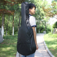 Portable 38/41 Inch Classical Acoustic Guitar Carry Bag Soft Case with Shoulder Strap Black Backpack Guitar Parts &amp; Accessories