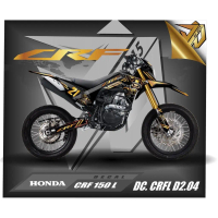 Decal CRF 150 L Full Body stiker/ sticker dekal CRF 150 L desain D2 04