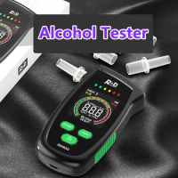 Alcohol Tester Rechargeable Digital Breath Tester Breathalyzer Gas Alcohol Detector for Personal &amp; Professional Use
